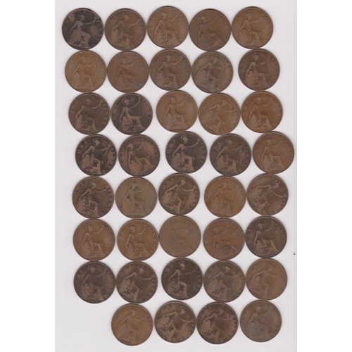 74 - A collection of Old One Penny pieces