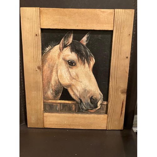 115 - Oil painting of a horse by Artist/Designer Shan Miller of Torrington