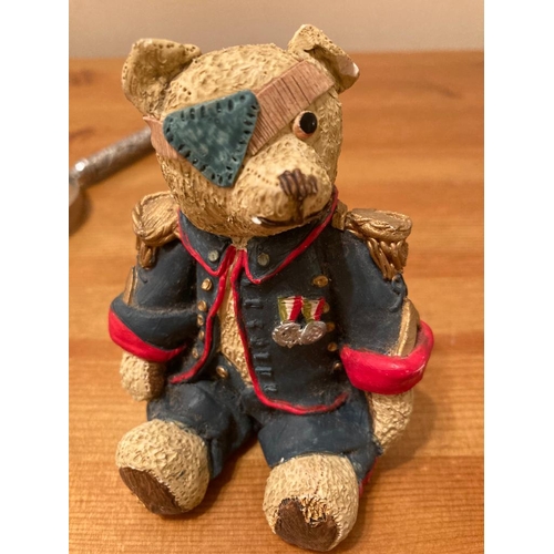 125 - Teddy military ornament