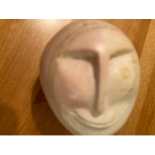 127 - Marble head sculpture