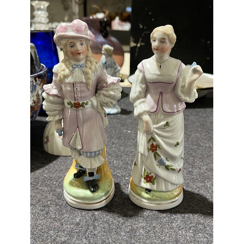 205 - Pair of Conta and Boehme Fairing porcelain figurines with backstamp and numbered.  Fairings are smal... 