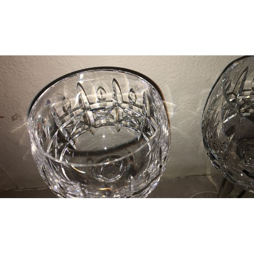 885 - Pair of Waterford crystal hock glasses