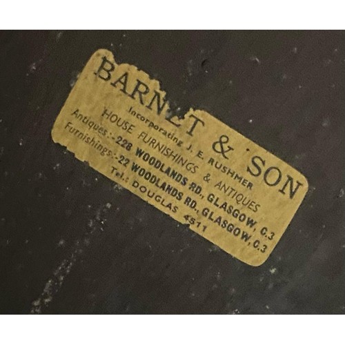 889 - Barnett and sons extending. Dinning table and 6 chairs in lovely condition. Includes 2 carver chairs... 