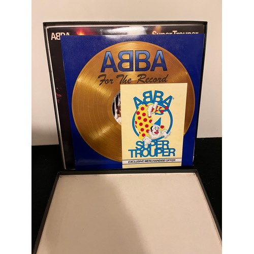 635 - ABBA. Super trouper boxed collection all mint LP poster booklet. Epic records, stereo, EPC 10022