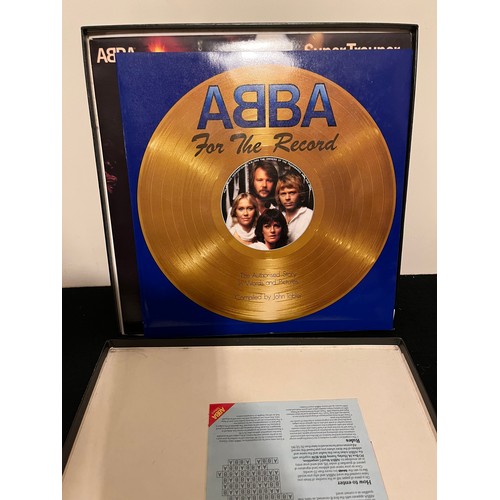 635 - ABBA. Super trouper boxed collection all mint LP poster booklet. Epic records, stereo, EPC 10022