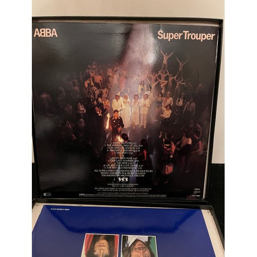 635 - ABBA. Super trouper boxed collection all mint LP poster booklet. Epic records, stereo, EPC 10022