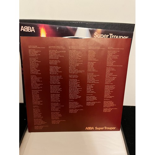 635 - ABBA. Super trouper boxed collection all mint LP poster booklet. Epic records, stereo, EPC 10022