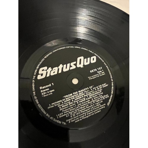 658 - Status quo. From the makers of… boxed collection of three LPs. Complete.