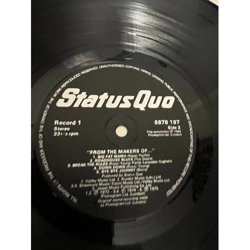 658 - Status quo. From the makers of… boxed collection of three LPs. Complete.