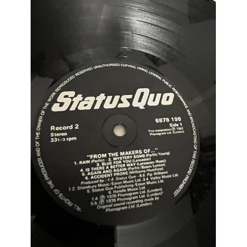 658 - Status quo. From the makers of… boxed collection of three LPs. Complete.