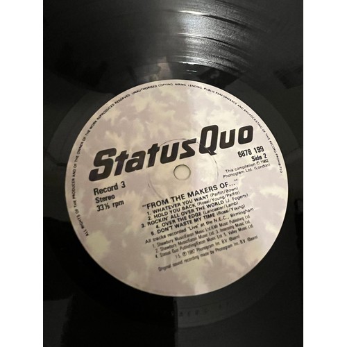 658 - Status quo. From the makers of… boxed collection of three LPs. Complete.