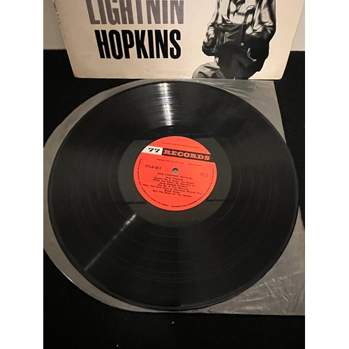 661 - Sam lightnin’ Hopkins. The rooster crowed in England.   M+/Vg   77 LA 12-1