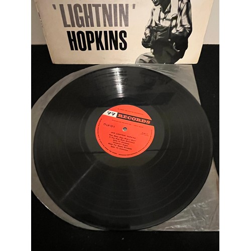 661 - Sam lightnin’ Hopkins. The rooster crowed in England.   M+/Vg   77 LA 12-1