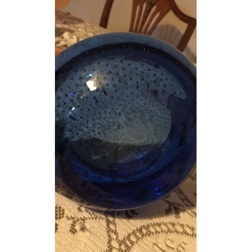 20 - Whitefriars Glass Sapphire blue bowl.