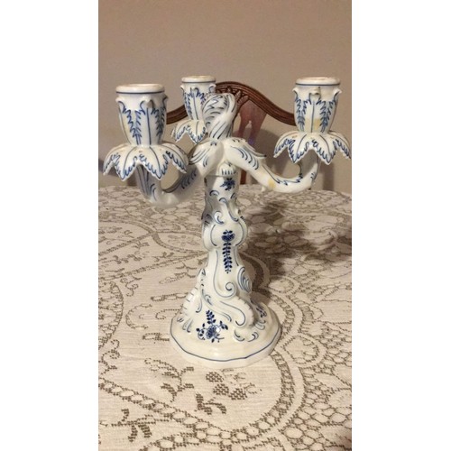 29 - Hutchenruther China candlestick, candelabra