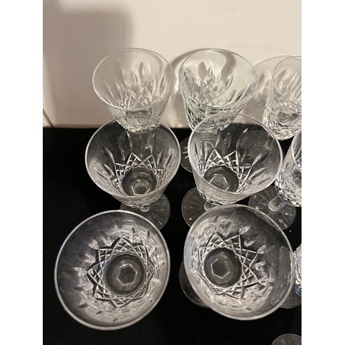 30 - Selection of 21 Waterford Crystal stemware glasses,
6 red wine, 14 white wine and 1 sherry.