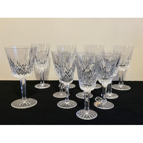 36 - Selection of 11 Waterford Crystal stemware glasses,