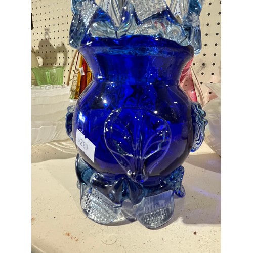 59 - Murano blue glass vase