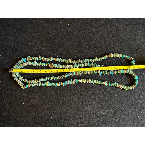 285 - Good quality Turquoise  necklace 90cm.