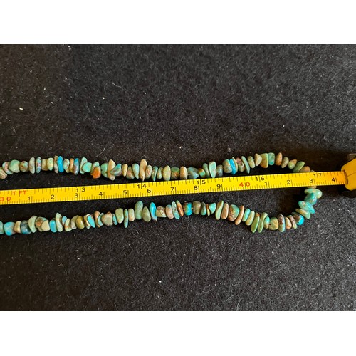 285 - Good quality Turquoise  necklace 90cm.