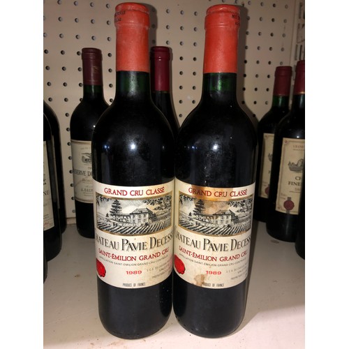 798 - 2 bottles of 1989 Chateau Pavie Decesse Saint-Emilion Grand Cru, France. Stored in a temperature and... 