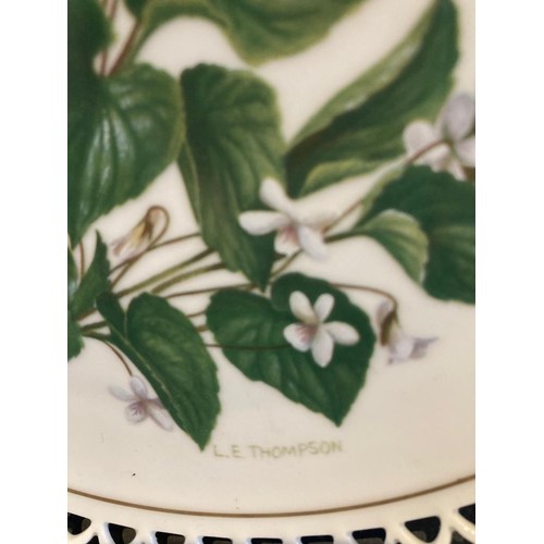 190 - 2 x Bong and Grondahl April flower decorated wall plates