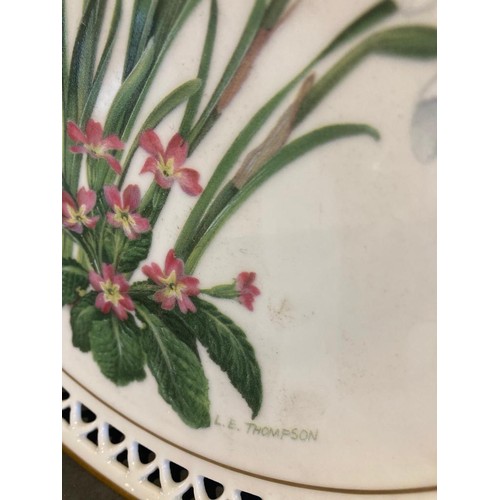 190 - 2 x Bong and Grondahl April flower decorated wall plates