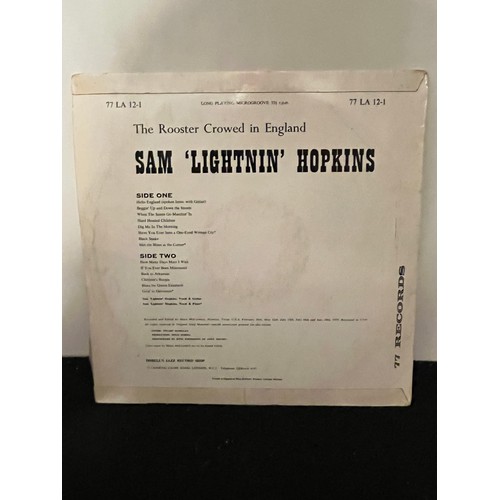 Sam lightnin’ Hopkins. The rooster crowed in England. M+/Vg 77 LA 121
