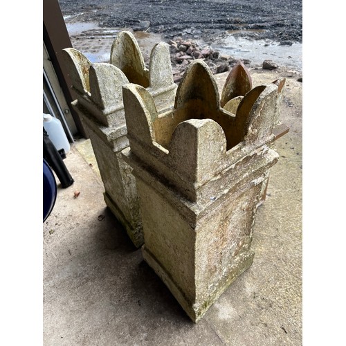 24 - 3 matching chimney pots. One slightly shorter than the other two.