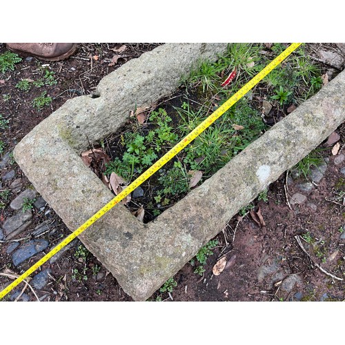 27 - Solid granite trough,