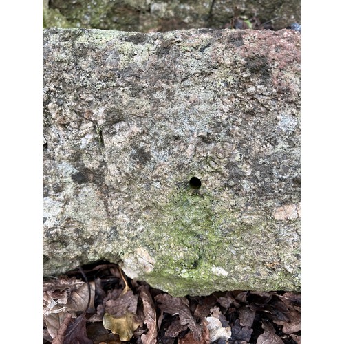 28 - Solid granite trough,