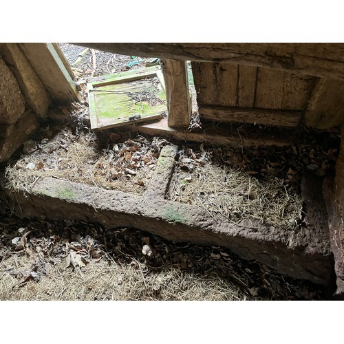 29 - Solid granite trough, in pig shed.