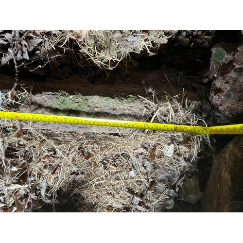 29 - Solid granite trough, in pig shed.