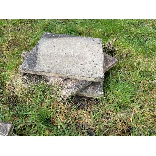 37 - Approximately 30 flagstones, 60 cm x 60 cm