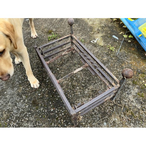 41 - Antique log fire basket