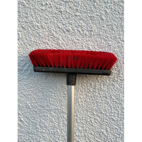 138 - Long soft brush for windows or car with a new wooden heavy duty handle