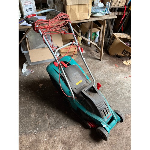 235 - Bosch Rotak 34GC 1400w 34cm cut lawn mower.