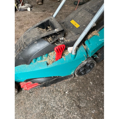 235 - Bosch Rotak 34GC 1400w 34cm cut lawn mower.