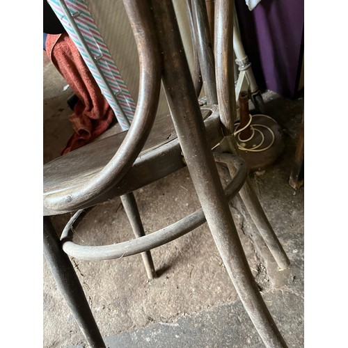 238 - Antique wooden chair. Requires worm treatment