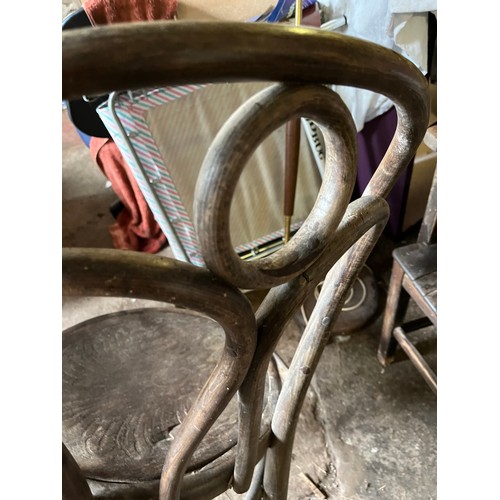 238 - Antique wooden chair. Requires worm treatment