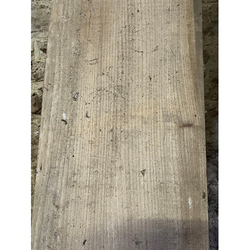 239 - 2 wide Elm boards. 3.25 m x 27 cm x 24 mm