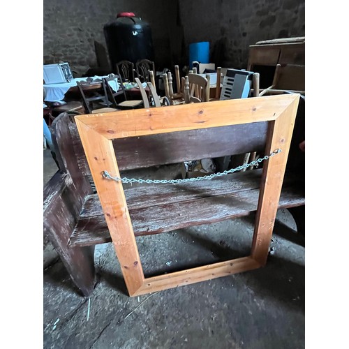 243 - Antique pine picture frame