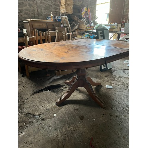 248 - Ducal extending draw leaf pine table