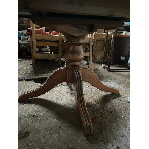 248 - Ducal extending draw leaf pine table