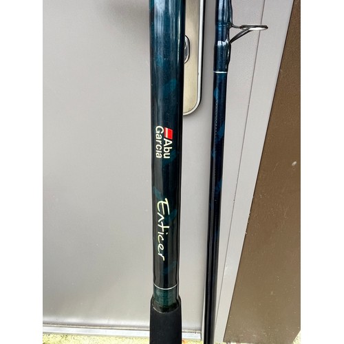 299 - Abu Garcia. Entices. 12 foot beach Road cast 3 to 6 ounce F22