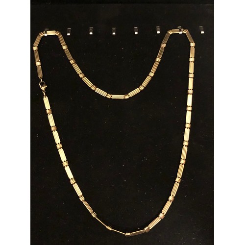 395 - Gold plated chain necklace 23