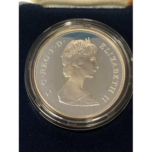 426 - Prince, Charles and Lady Diana Spencer, 1981, silver proof crown. Certificate boxed