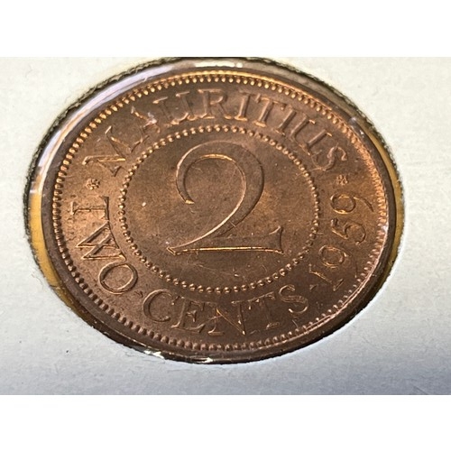 450 - Mauritius two cents 1959,