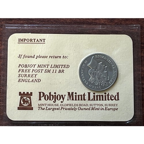 457 - Pobjoy mint. Collectors register. Membership card and coin.