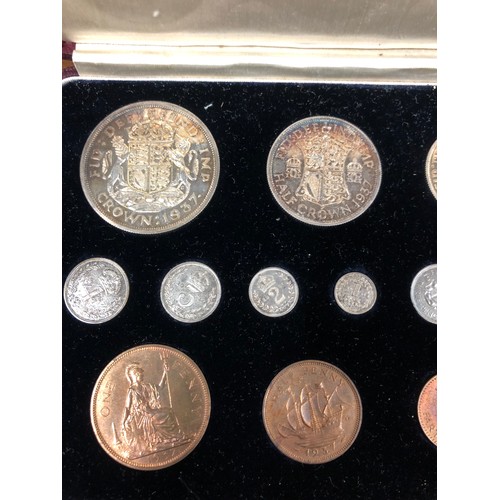 468 - GRVI set of specimen, 1937, uncirculated coins in presentation box